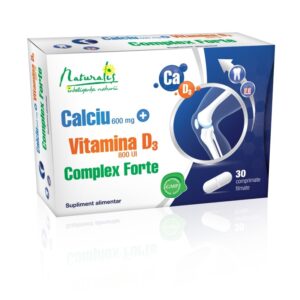 Naturalis Calciu cu Vitamina D3 Complex Forte x 30 comprimate