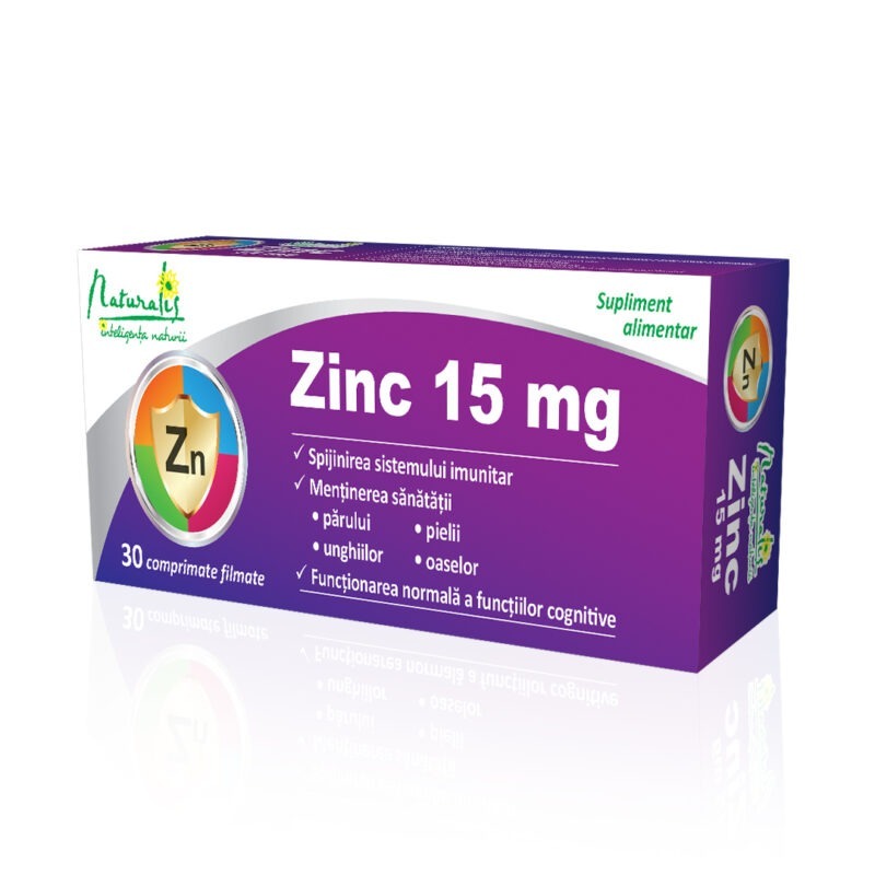 Zinc 15 mg x 30 comprimate filmate