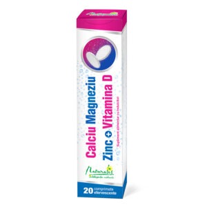 Naturalis Calciu Magneziu Zinc si Vitamina D x 20 comprimate efervescente