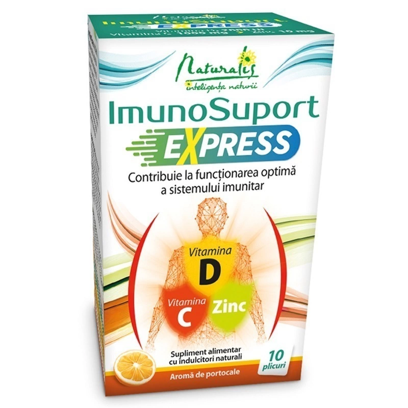 Naturalis ImunoSuport Express, 10 plicuri, aroma portocale 0ed64-imunosuport-express-portocale-10pl-160