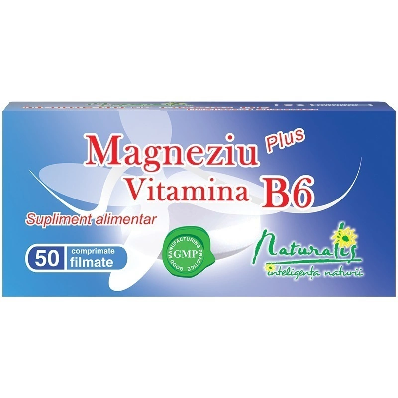 Naturalis Magneziu + Vitamina B6 x 50 comprimate filmate 3605d-mg-plus-vit-b6-152