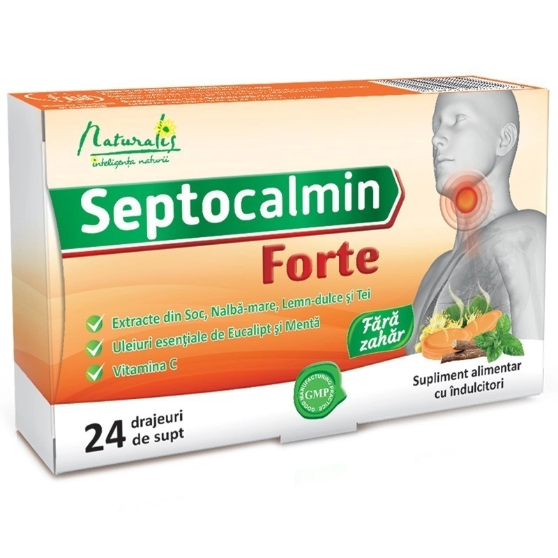 Naturalis Septocalmin Forte, 24 drajeuri 70c22-pachet-refacut-septo-800-155