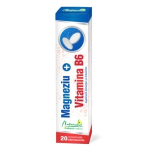 Naturalis Magneziu plus Vitamina B6 x 20 comprimate efervescente Naturalis Magneziu plus Vitamina B6 x 20 comprimate efervescente