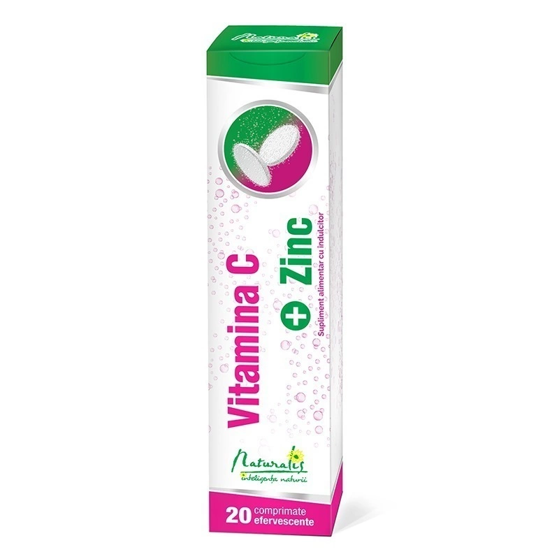 Naturalis Vitamina C 1000 mg + Zinc x 20 comprimate efervescente Naturalis Vitamina C 1000 mg + Zinc x 20 comprimate efervescente