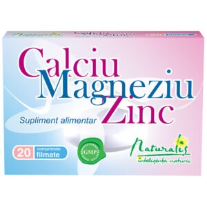 Naturalis Calciu+Magneziu+Zinc x 20 comprimate filmate