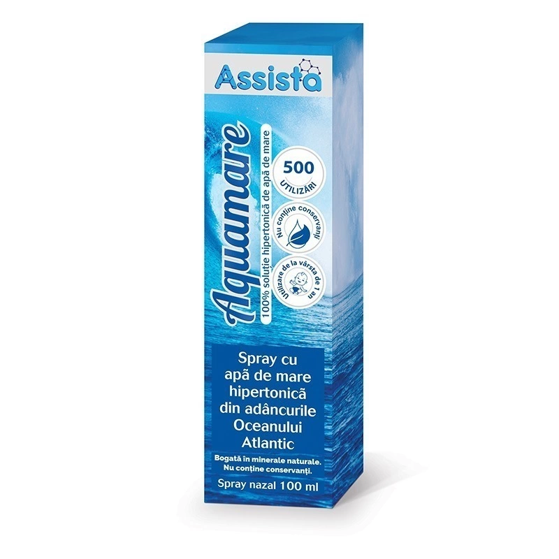Assista Aquamare spray nazal hipertonic x 100 ml d9083-aquamare-hipertonic-800x800px-160