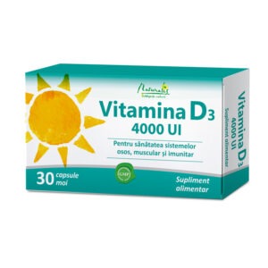 Naturalis Vitamina D3 4000 UI x 30 cps. moi. Naturalis Vitamina D3 4000 UI x 30 cps. moi.