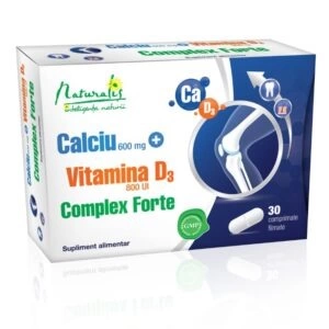 Naturalis Calciu cu Vitamina D3 Complex Forte x 30 comprimate