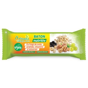 Naturalis Baton nutritiv cu fulgi de ovaz, arahide, vitamine si minerale x 30g