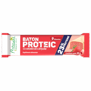 Naturalis Baton proteic cu aroma de capsune x 30g