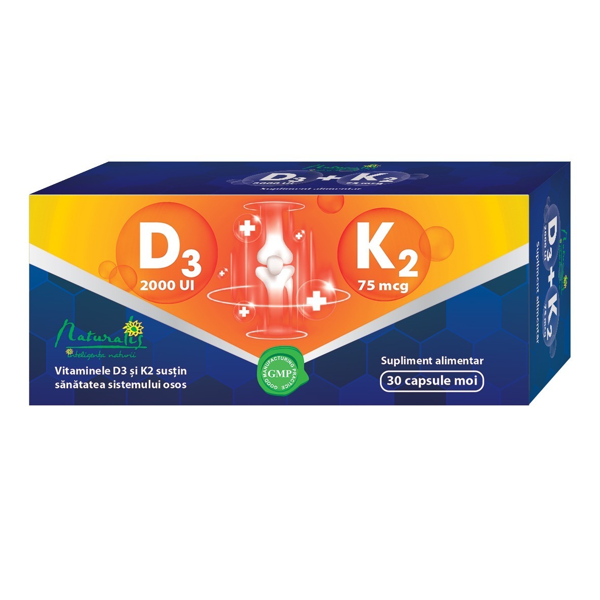 Naturalis Vitamina D3 + K2 x 30 caps. moi Naturalis Vitamina D3 + K2 x 30 caps. moi